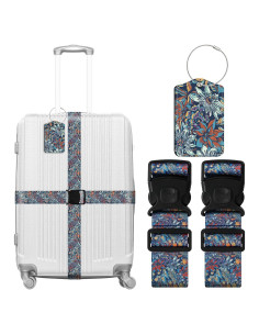 Juego de 3 Etiquetas de Equipaje ZHOMA con Correas Ajustables