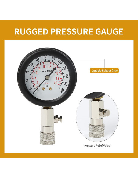 Kit de Probador de Compresión 8PCS Yonligonju 0-20 kg/cm