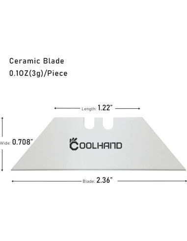Cuchillas de Cerámica Cool Hand 6 Pcs para Cortar Cajas