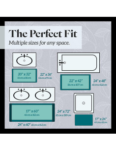 Alfombra de Baño Genteele Espuma de Memoria Antideslizante 152x43 cm Beige 2