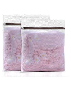 GOGOODA Juego de 2 Bolsas de Lavandería de Malla 40x50cm y 51x61cm