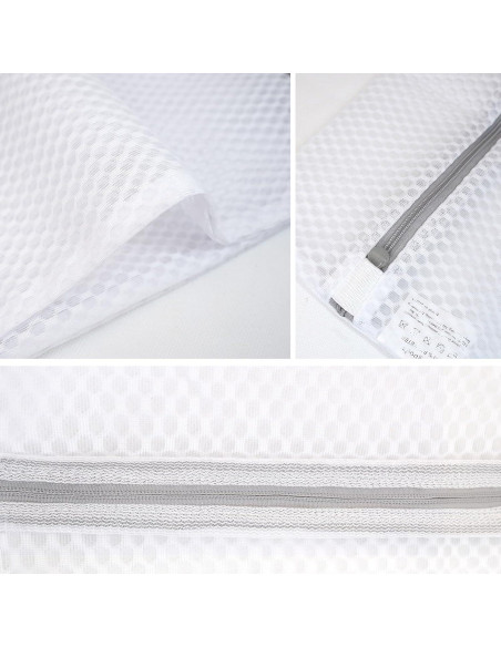 GOGOODA Juego de 2 Bolsas de Lavandería de Malla 40x50cm y 51x61cm