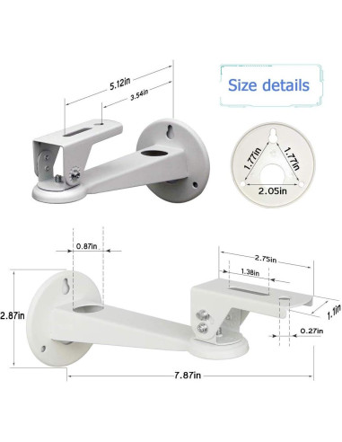 Soporte de Pared para Proyector 2-Be-Best Ajustable 20 cm