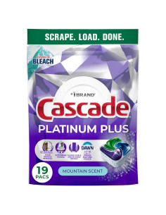 Cápsulas detergente para lavavajillas Cascade Platinum Plus 19 unidades