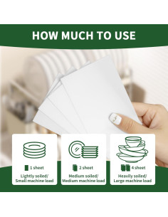 Hojas de detergente para lavavajillas YUCO 100 cargas Limón 2