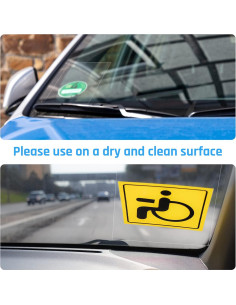 9 Hojas Aplicador Calcomanías Parabrisas Zonon PVC 10x15 cm 2