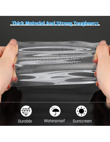 9 Hojas Aplicador Calcomanías Parabrisas Zonon PVC 10x15 cm