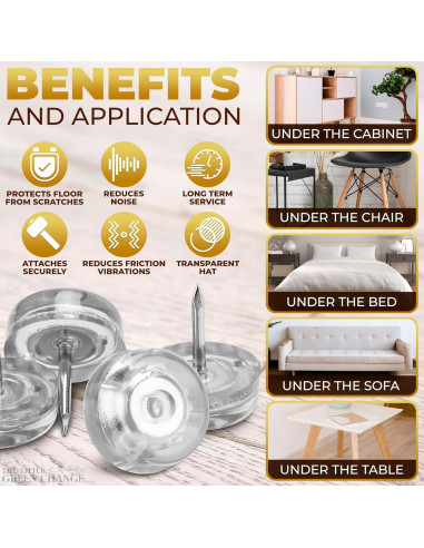 100 Almohadillas Antideslizantes Silicona The Little Green Change