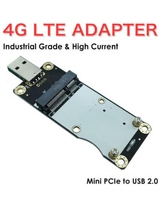 Adaptador USB Mini PCIe 4G LTE EXVIST P2U52V02USB para IoT 2
