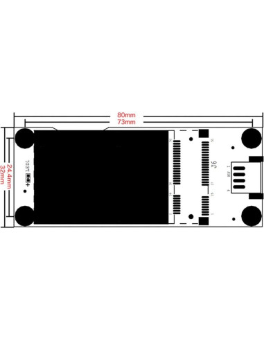Adaptador USB Mini PCIe 4G LTE EXVIST P2U52V02USB para IoT