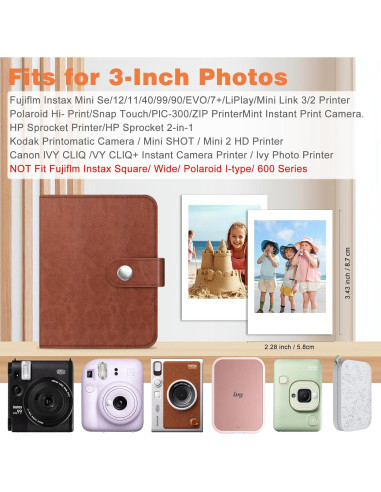 Álbum de Fotos Fintie para Fujifilm Instax Mini - 52 Bolsillos