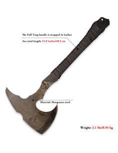 Cuchilla de Acero de Manganeso SV FK-0170 para Caza y Camping 2