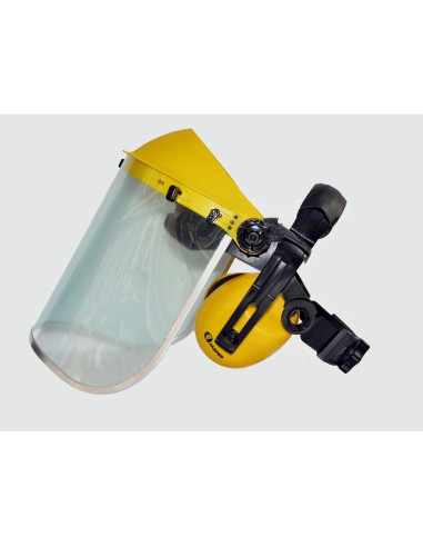 Escudo Facial JASPER Browguard con Orejeras y Visor Claro