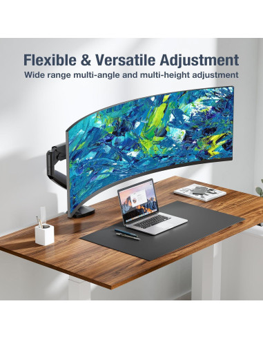 Soporte de Monitor AVLT Negro 17"-45" Ajustable Ergonomico