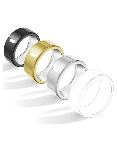 Paquete de 4 fundas TPU para Oura Ring Gen 4 y Gen 3
