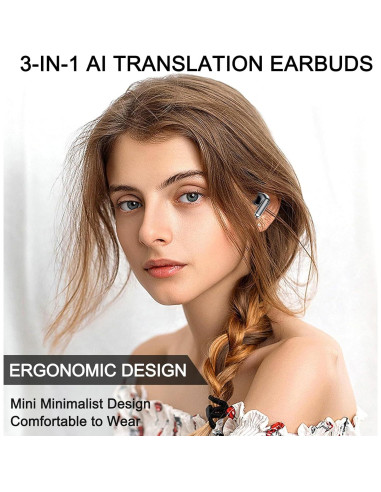 Auriculares Traductores Fexeiso M8 Bluetooth 144 Idiomas