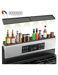 Estante Magnético para Cocina BFONS 76x9 cm Silicona Gris