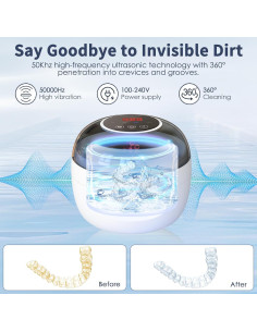 Limpiadora Ultrasónica de Retenedores XOOWOO 250ml 50kHz 2