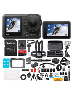 Cámara de Acción DJI Osmo Action 4 4K UHD + Accesorios 50 en 1