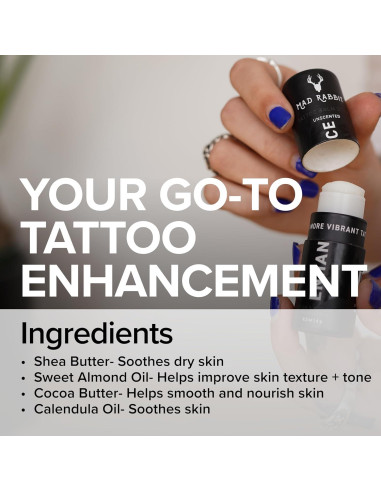 Bálsamo para Tatuajes Mad Rabbit Enhance 5.67g - Hidratante y Aclarador