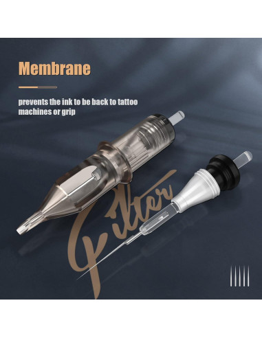 Agujas de Cartucho de Tatuaje EZTAT2 50Pcs Magnum Mezcladas