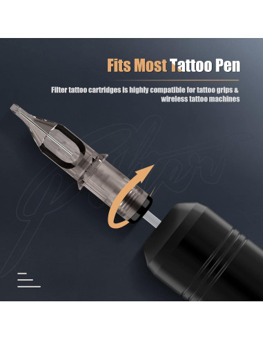 Agujas de Cartucho de Tatuaje EZTAT2 50Pcs Magnum Mezcladas