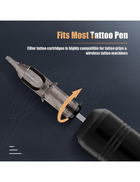 Agujas de Cartucho de Tatuaje EZTAT2 50Pcs Magnum Mezcladas