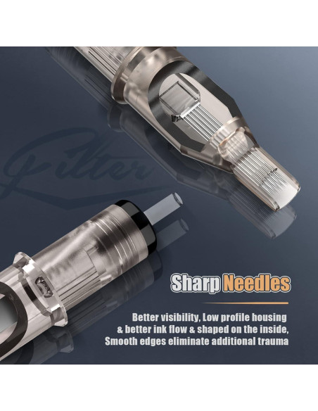 Agujas de Cartucho de Tatuaje EZTAT2 50Pcs Magnum Mezcladas