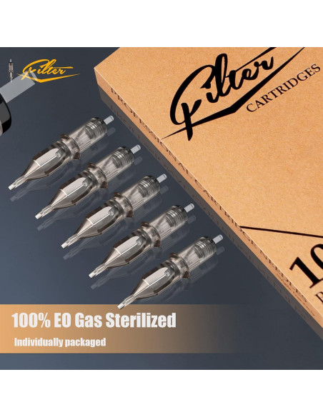 Agujas de Cartucho de Tatuaje EZTAT2 50Pcs Magnum Mezcladas