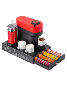 Soporte para Cápsulas de Café Nespresso Vertuo Metal Negro