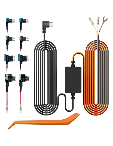 Cámara de Salpicadero WOLFBOX i17 4K + Kit de Cableado USB C