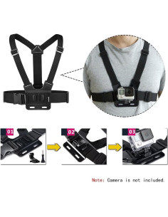Arnés de Pecho Ajustable VVHOOY para Cámara de Acción 2