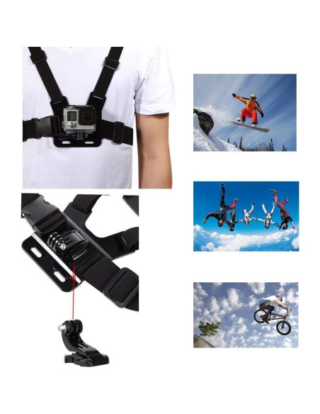 Arnés de Pecho Ajustable VVHOOY para Cámara de Acción