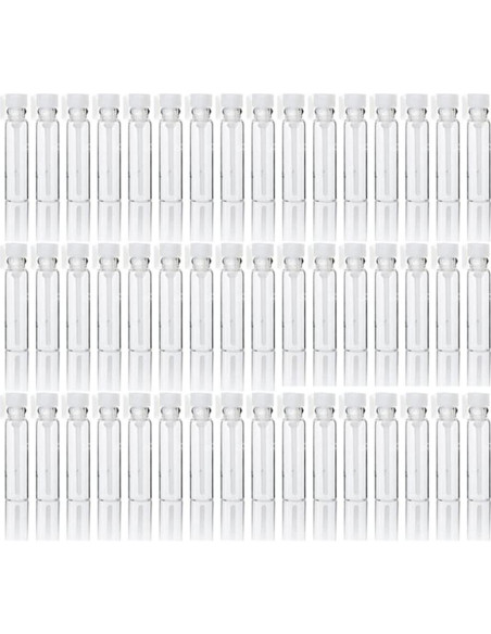 100 Frascos de Vidrio 1ml Elfenstall + 10 Gotero 0.5ml