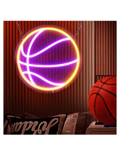 Luz de Neón Baloncesto LED Regulable 32x32 cm USB SunKite