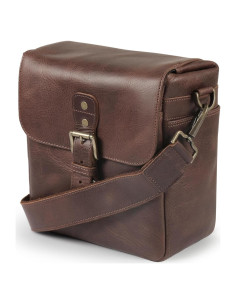 Bolsa de Mensajero de Cuero MegaGear MG1328 para Cámaras DSLR
