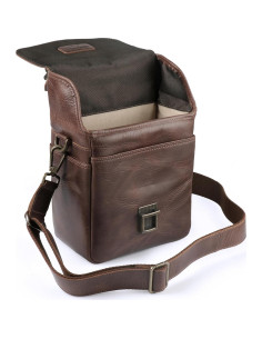 Bolsa de Mensajero de Cuero MegaGear MG1328 para Cámaras DSLR 2