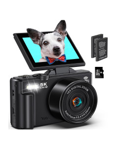 Cámara Digital 5K Demofit DC080 75MP Zoom 18X Pantalla 3"
