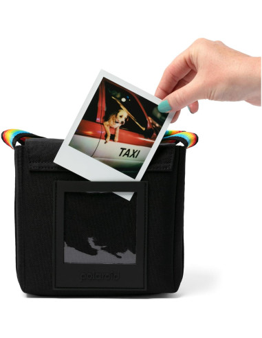 Bolsa de cámara Polaroid Now+ Negra con forro suave
