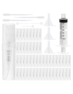 50 Mini Botellas de Spray 2ml Cotchen Recargables Transparentes