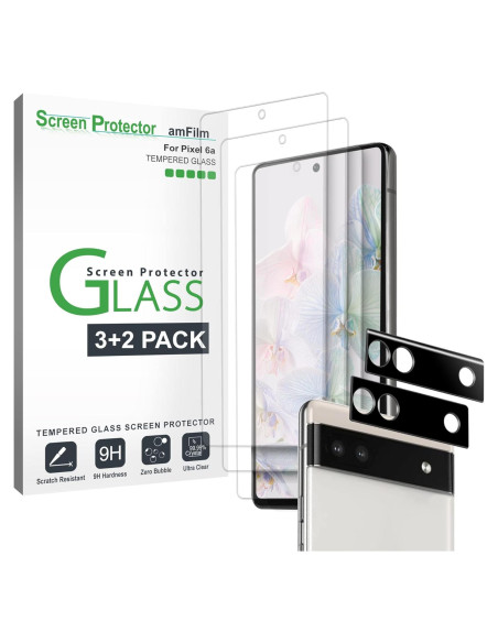 Protector de Pantalla amFilm para Google Pixel 6A - Vidrio Templado HD