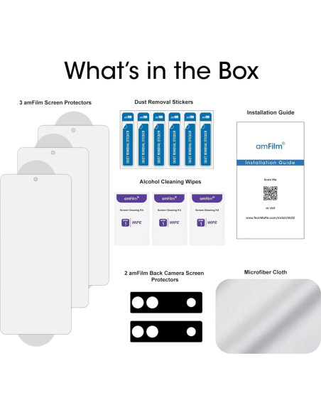 Protector de Pantalla amFilm para Google Pixel 6A - Vidrio Templado HD