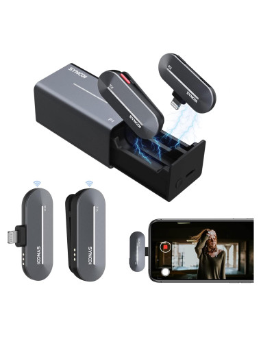 Micrófono Lavalier Inalámbrico SYNCO P1L para iPhone