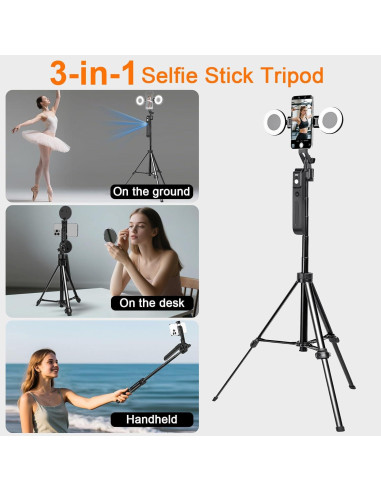 Kit de Vlogging Litchitech con Trípode Automático 180 cm