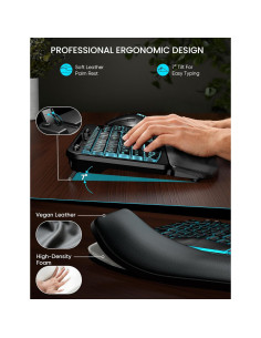 Combo Teclado y Ratón Inalámbrico SABLUTE Ergonómico RGB 2