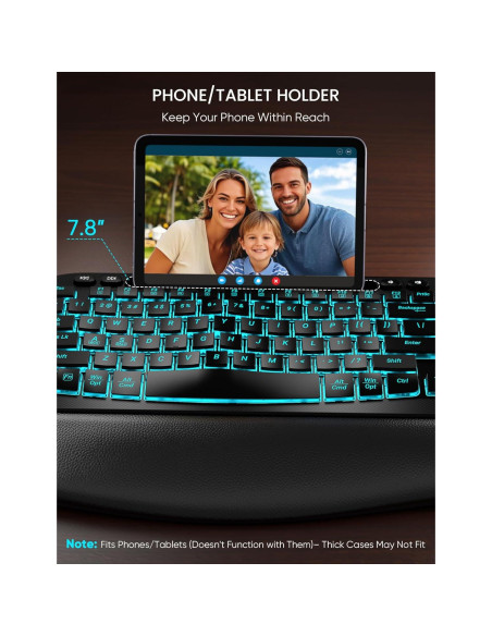 Combo Teclado y Ratón Inalámbrico SABLUTE Ergonómico RGB Combo Teclado y Ratón Inalámbrico SABLUTE Ergonómico RGB