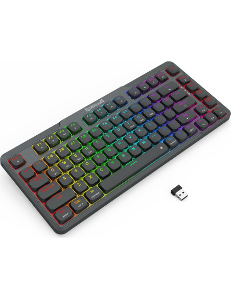 Teclado Mecánico Gaming Inalámbrico Redragon K706 PRO 82 Teclas RGB