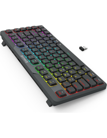 Teclado Mecánico Gaming Inalámbrico Redragon K706 PRO 82 Teclas RGB