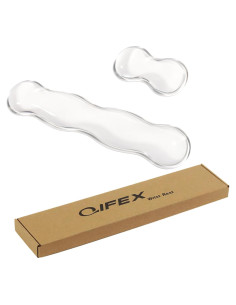 Juego de reposamuñecas ergonómico QIFEX de gel 36.3 cm