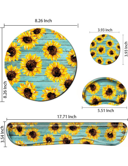 Set Alfombrilla de Ratón y Reposamuñecas Ergonómico Girasol Set Alfombrilla de Ratón y Reposamuñecas Ergonómico Girasol
